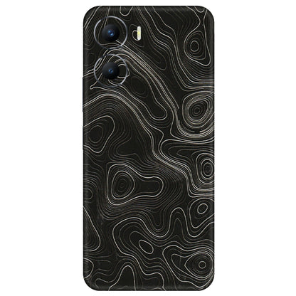 VIVO Y Series Phone Skins (All Models) - Black Swirl - 3D Embossed Finish (L-196) Vivo Y56 (5G)