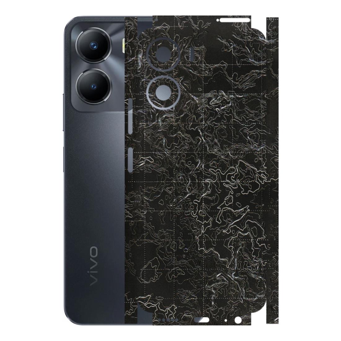 VIVO Y Series Phone Skins (All Models) - Black map Texture - 3D Embossed Finish (L-201) Vivo Y56 (5G)