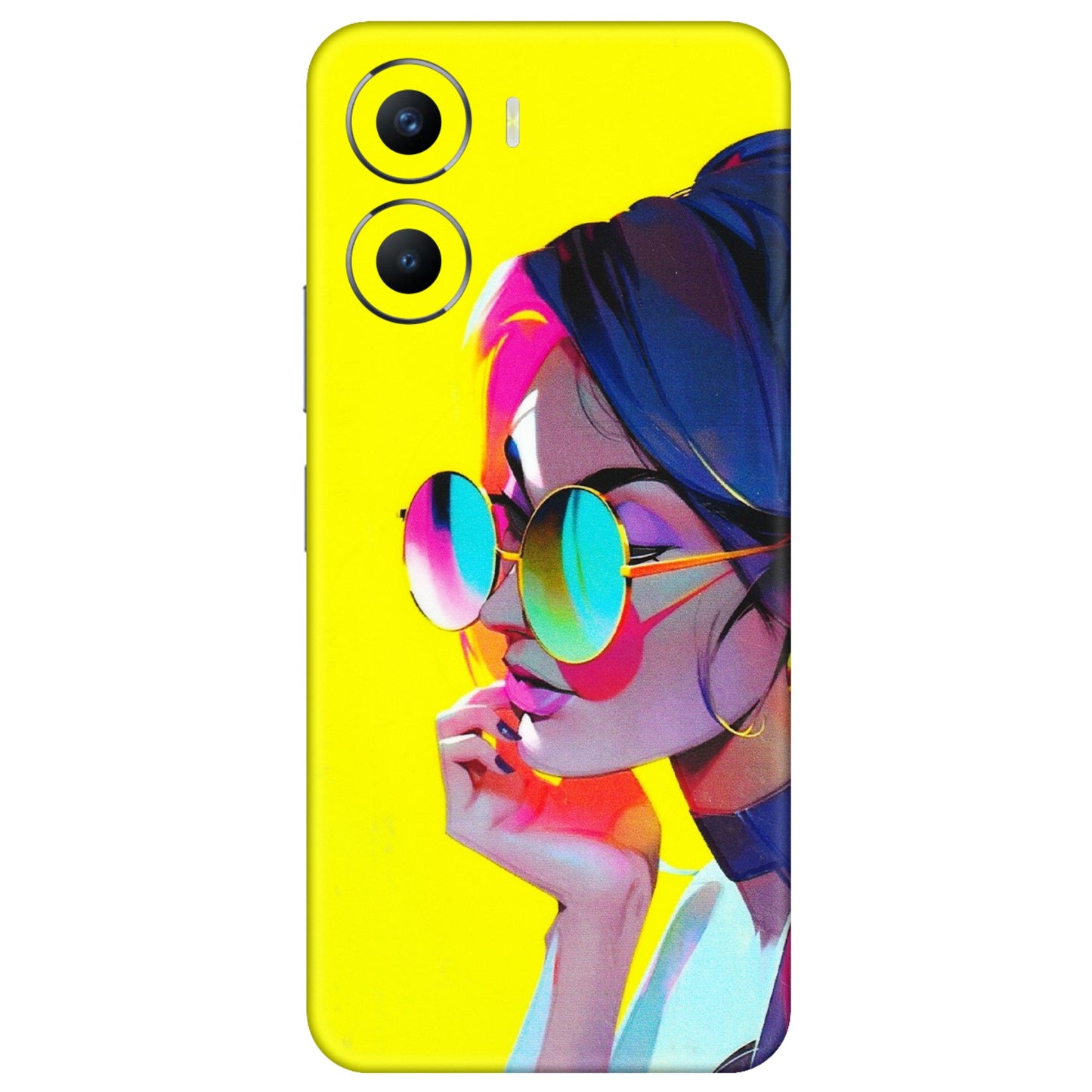 VIVO Y Series Phone Skins (All Models) - Bold Stylish Girl - 3D Embossed Finish (L-222) Vivo Y56 (5G)