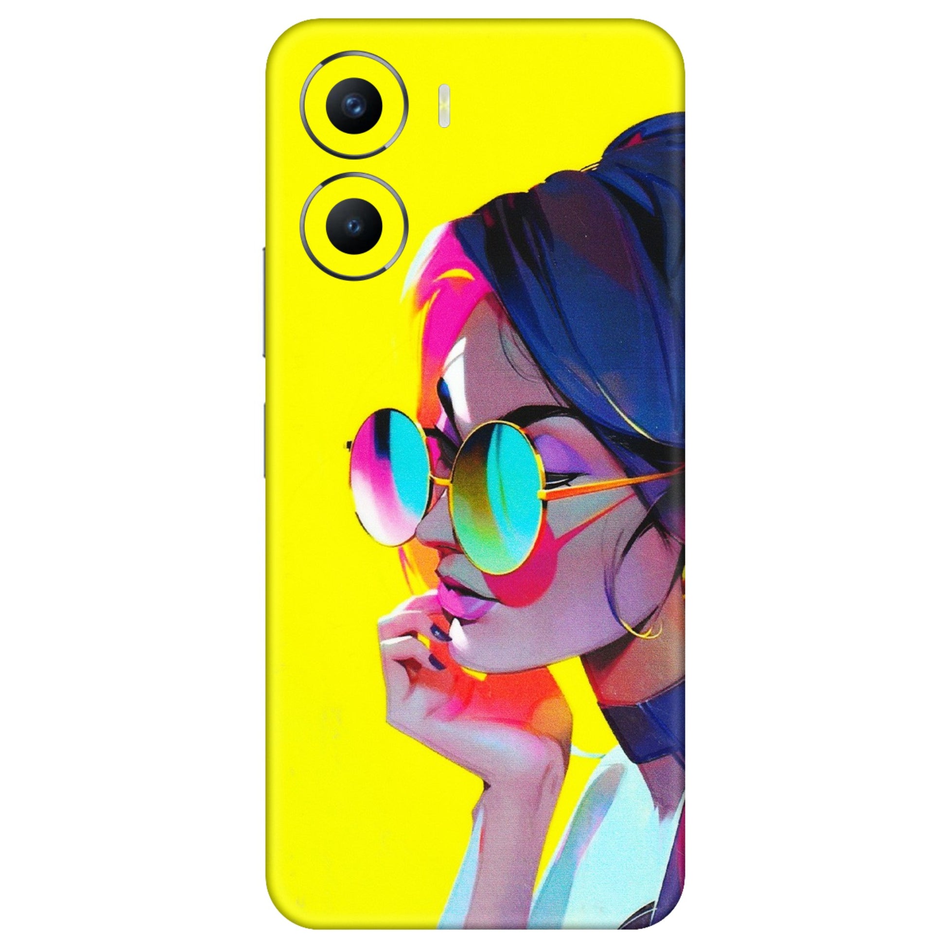 VIVO Y Series Phone Skins (All Models) - Bold Stylish Girl - 3D Embossed Finish (L-222) Vivo Y56 (5G)