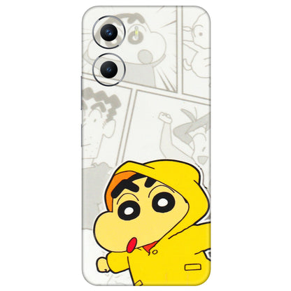 VIVO Y Series Phone Skins (All Models) - Yellow Shinchan Comic - 3D Embossed Finish (L-246) Vivo Y56 (5G)