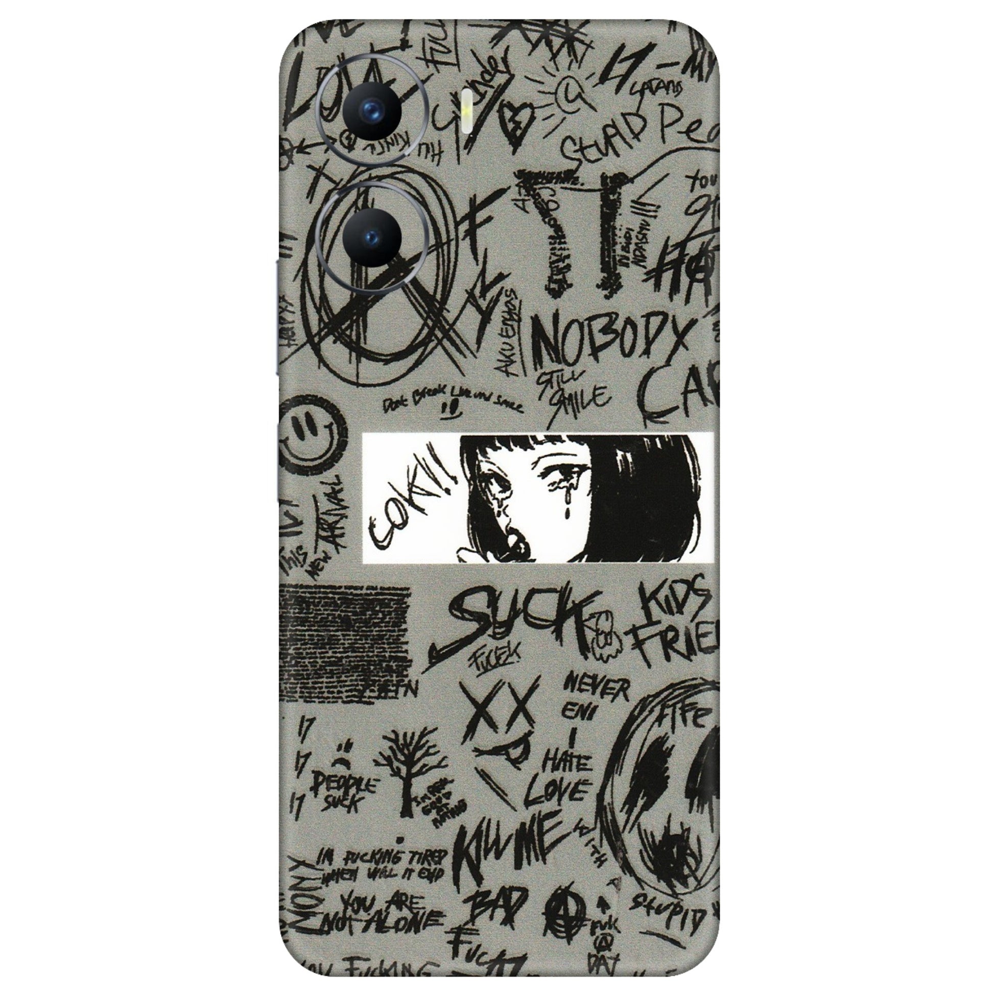 VIVO Y Series Phone Skins (All Models) - Never Have Love Anime - 3D Embossed Finish (L-260) Vivo Y56 (5G)