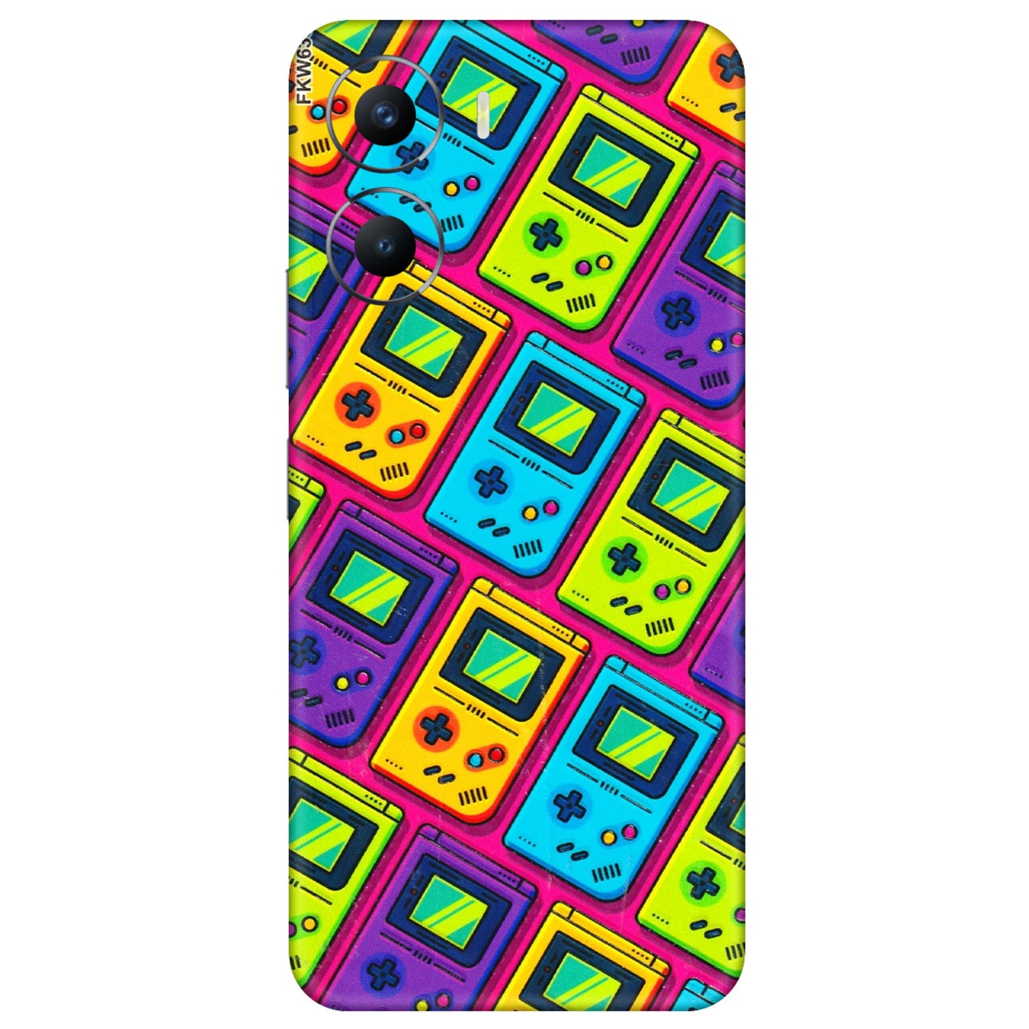 VIVO Y Series Phone Skins (All Models) - Gameboy Colourful - 3D Embossed Finish (L-266) Vivo Y56 (5G)