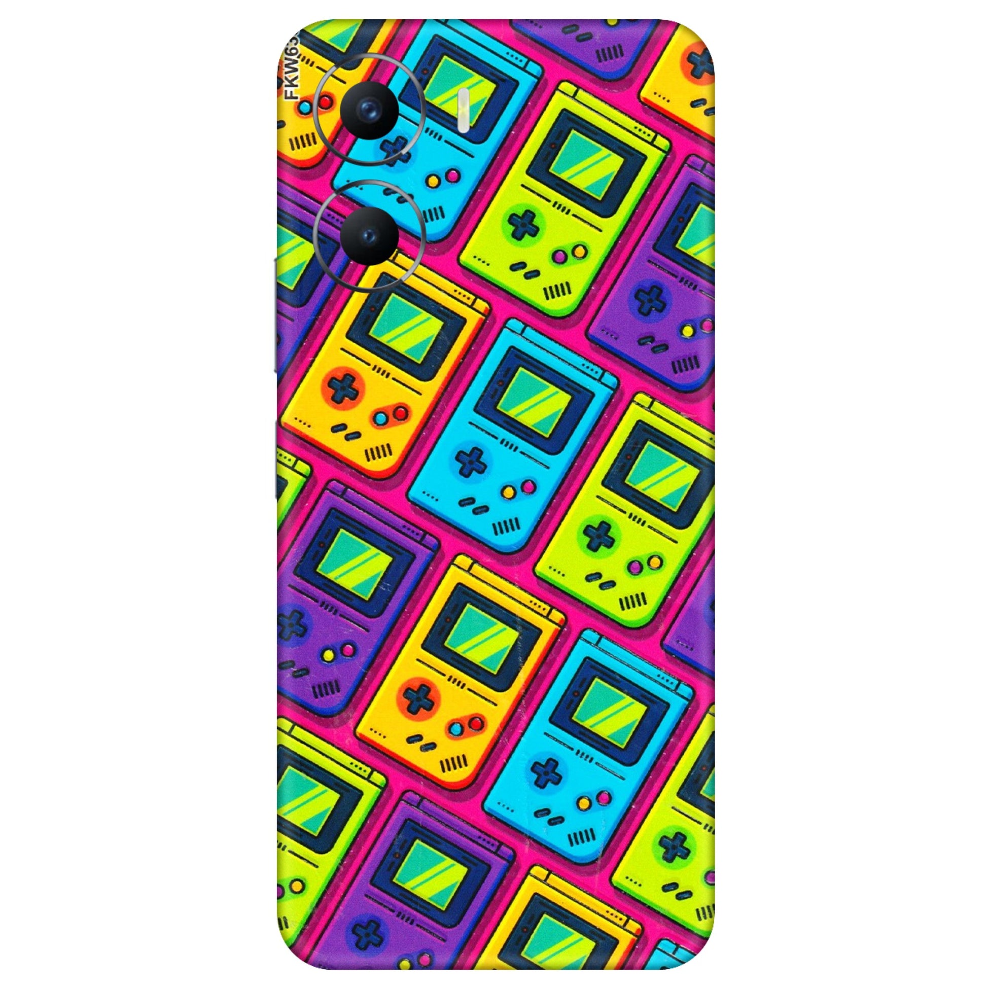 VIVO Y Series Phone Skins (All Models) - Gameboy Colourful - 3D Embossed Finish (L-266) Vivo Y56 (5G)