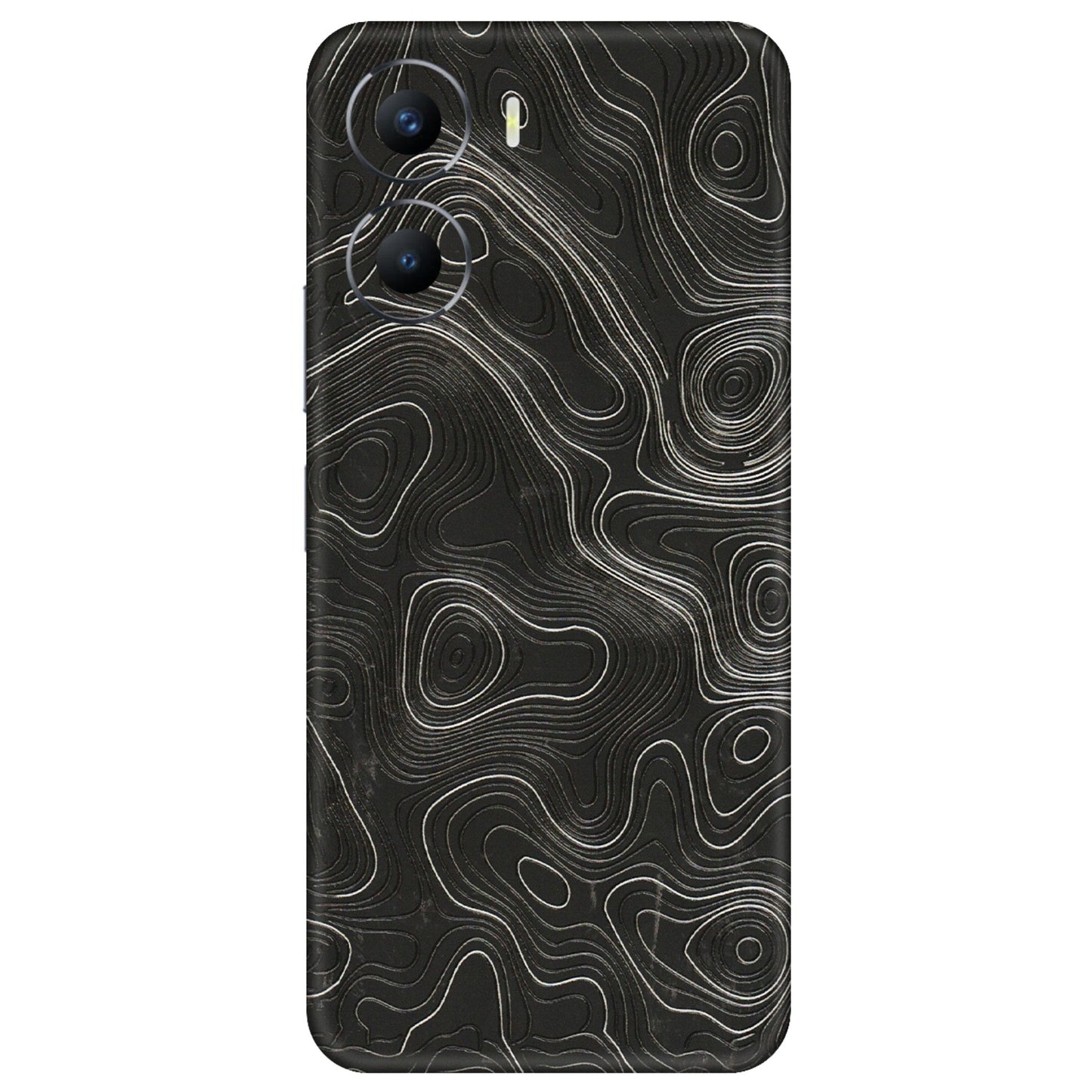 VIVO Y Series Phone Skins (All Models) - Abstract White Line Map - 3D Embossed Finish (L-269) Vivo Y56 (5G)