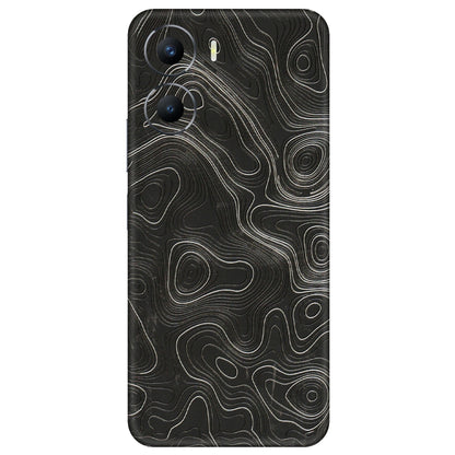 VIVO Y Series Phone Skins (All Models) - Abstract White Line Map - 3D Embossed Finish (L-269) Vivo Y56 (5G)
