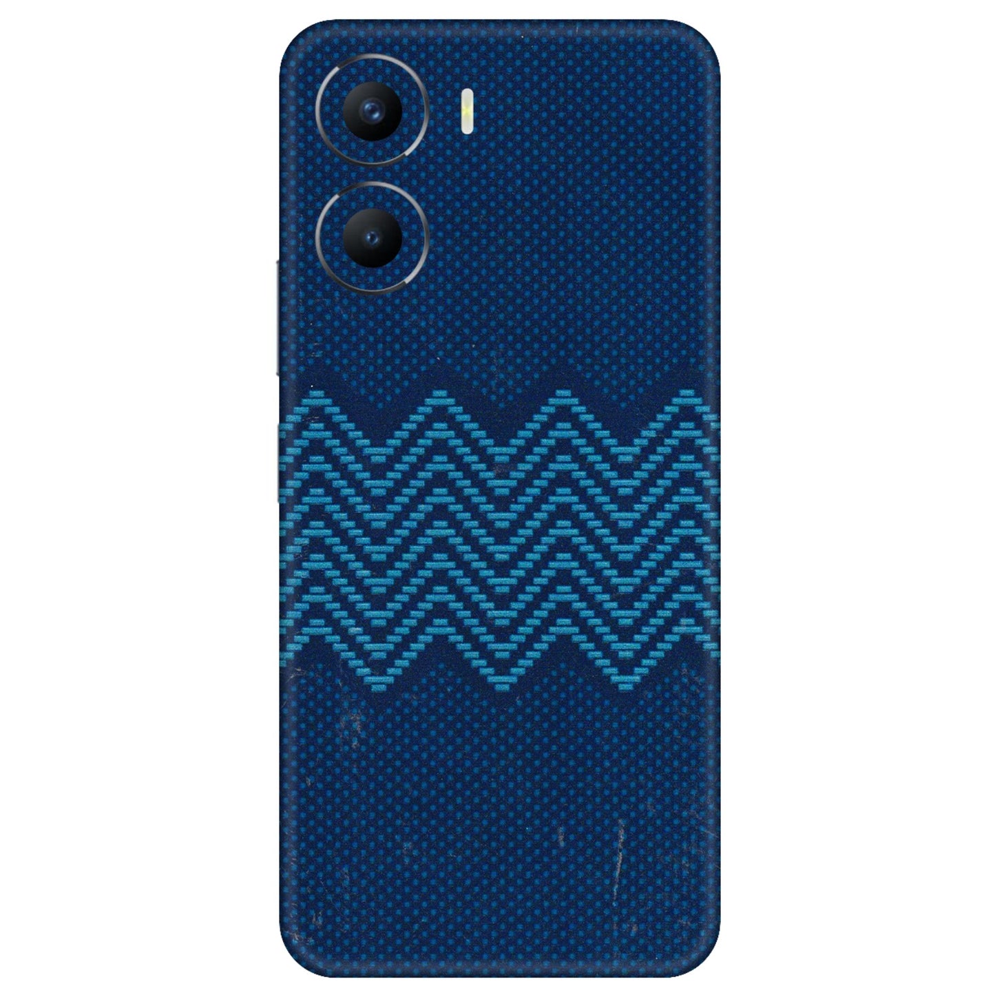VIVO Y Series Phone Skins (All Models) - Blue Sober Waves - 3D Embossed Finish (L-306) Vivo Y56 (5G)