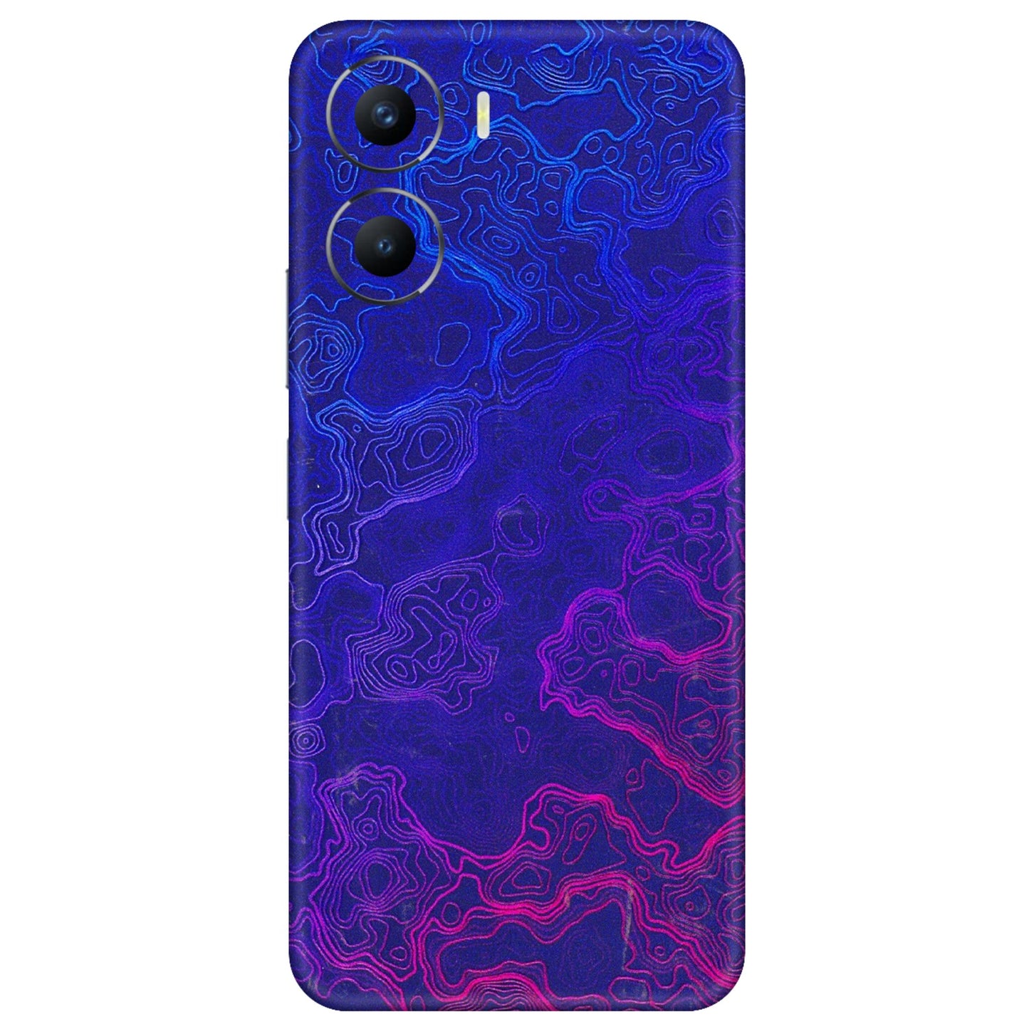 VIVO Y Series Phone Skins (All Models) - Purple Ripples Swirl - 3D Embossed Finish (L-314) Vivo Y56 (5G)