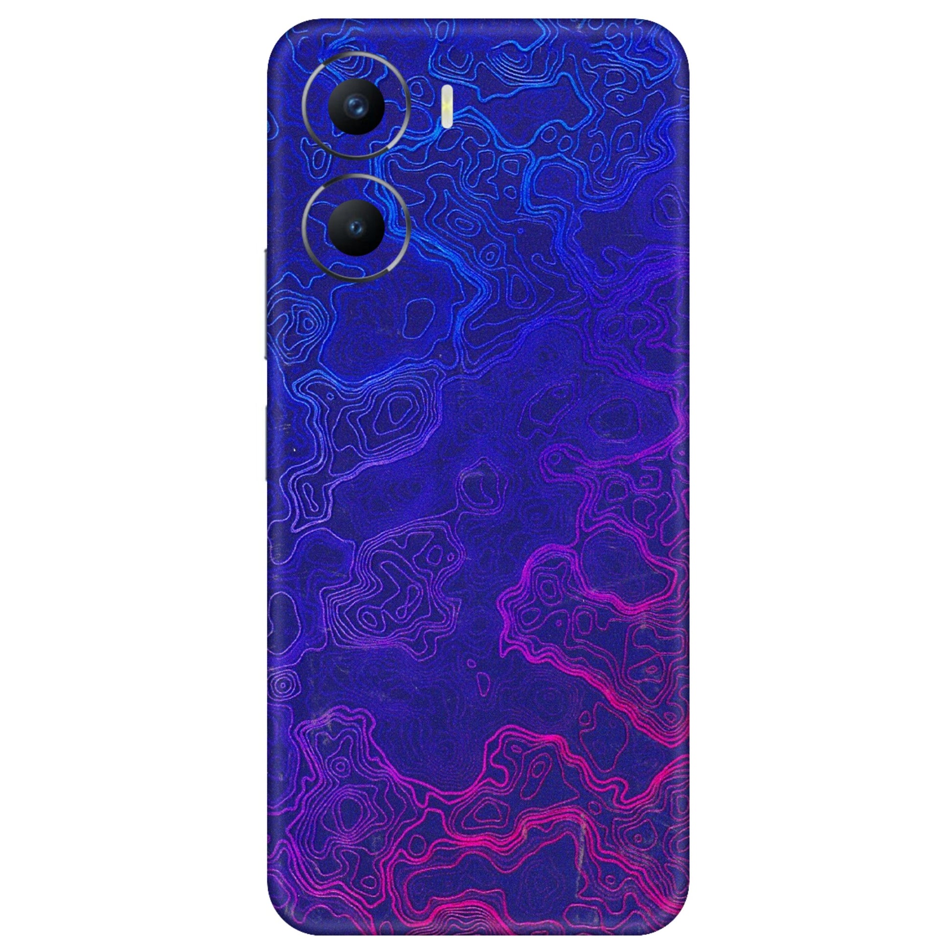 VIVO Y Series Phone Skins (All Models) - Purple Ripples Swirl - 3D Embossed Finish (L-314) Vivo Y56 (5G)