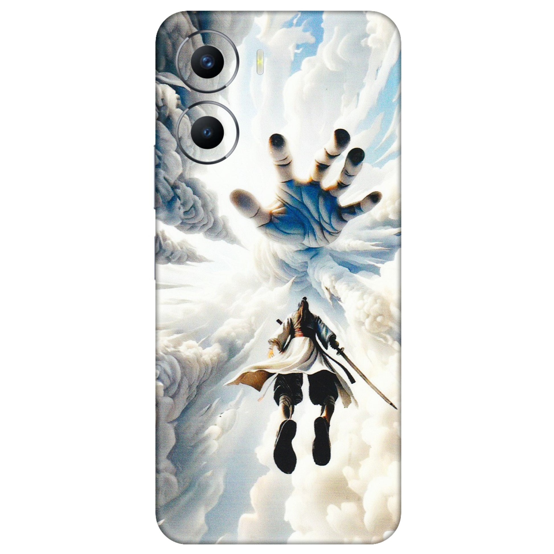 VIVO Y Series Phone Skins (All Models) - Big Hand With Monkey King - 3D Embossed Finish (L-323) Vivo Y56 (5G)