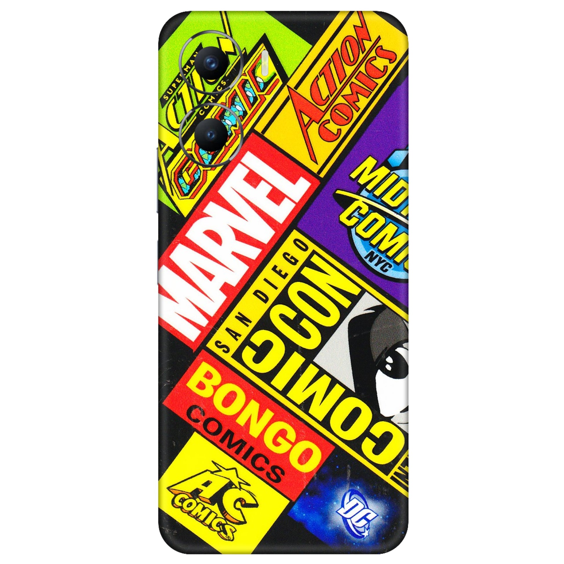 VIVO Y Series Phone Skins (All Models) - Bongo Comic Con - 3D Embossed Finish (L-325) Vivo Y56 (5G)