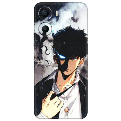 VIVO Y Series Phone Skins (All Models) - Sung Jinwoo Manhwa Anime - 3D Embossed Finish (L-328) Vivo Y56 (5G)