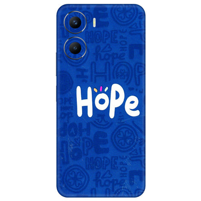 VIVO Y Series Phone Skins (All Models) - Hope Doodles Blue - 3D Embossed Finish (L-43) Vivo Y56 (5G)