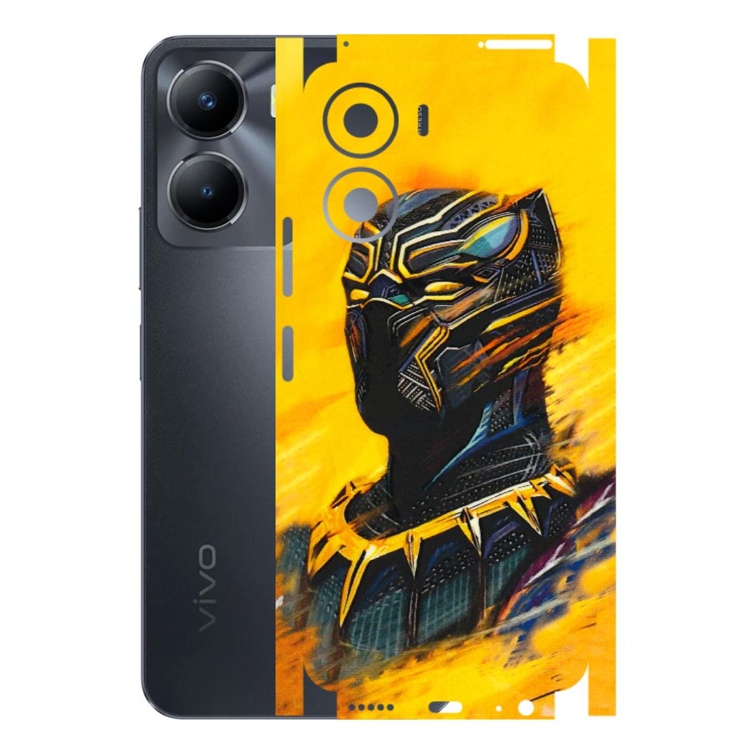 VIVO Y Series Phone Skins (All Models) - Yellow Panther - 3D Embossed Finish (L-54) Vivo Y56 (5G)