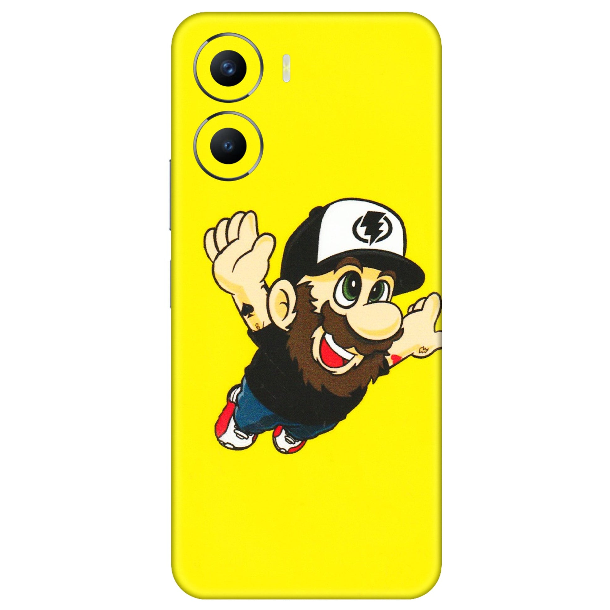 VIVO Y Series Phone Skins (All Models) - Flying Beardo - 3D Embossed Finish (L-60) Vivo Y56 (5G)