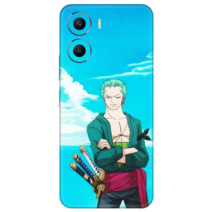 VIVO Y Series Phone Skins (All Models) - Cool Swordman Zoro Anime - Matte Finish (M-143) Vivo Y56 (5G)