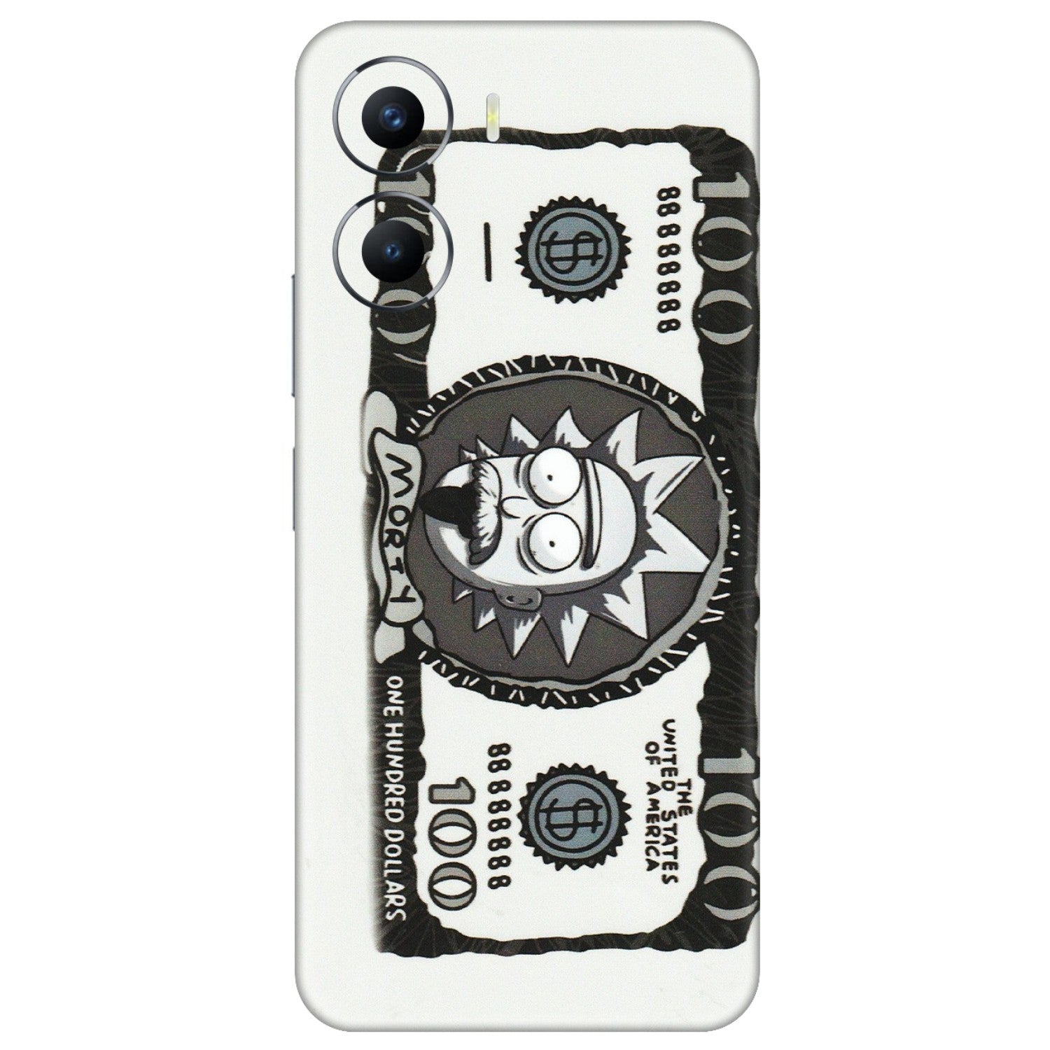 VIVO Y Series Phone Skins (All Models) - Rick And Morty Hundred Dollar Anime - Matte Finish (M-161) Vivo Y56 (5G)
