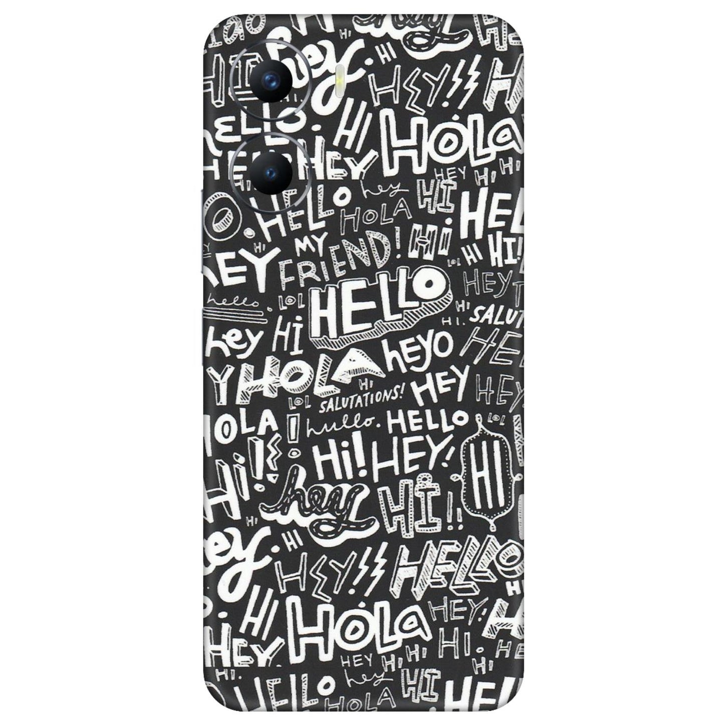 VIVO Y Series Phone Skins (All Models) - Hi Hello Doodles - Matte Finish (M-25) Vivo Y56 (5G)