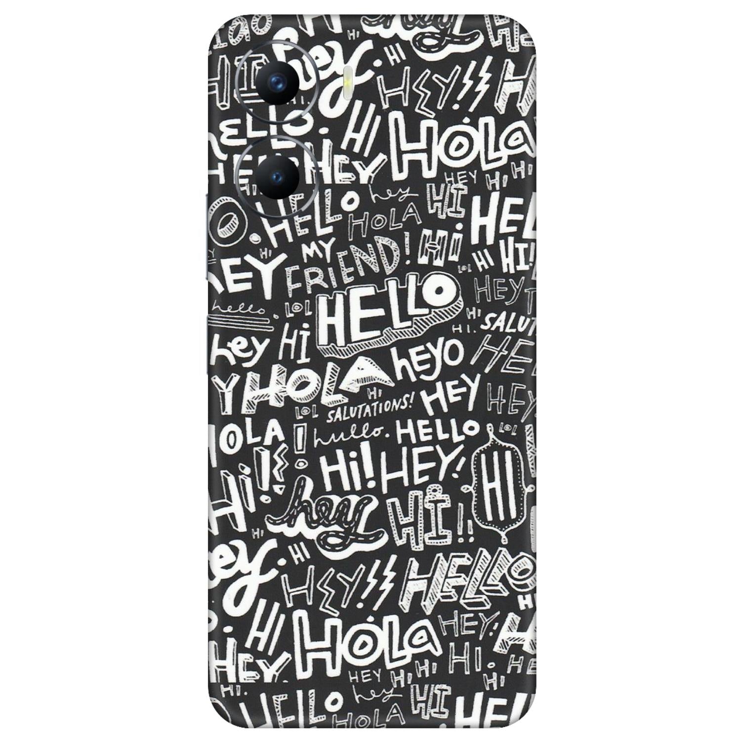 VIVO Y Series Phone Skins (All Models) - Hi Hello Doodles - Matte Finish (M-25) Vivo Y56 (5G)