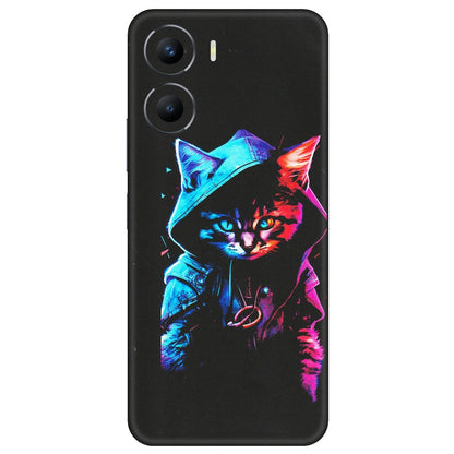 VIVO Y Series Phone Skins (All Models) - Cyberpunk Cat - Matte Finish (M-45) Vivo Y56 (5G)