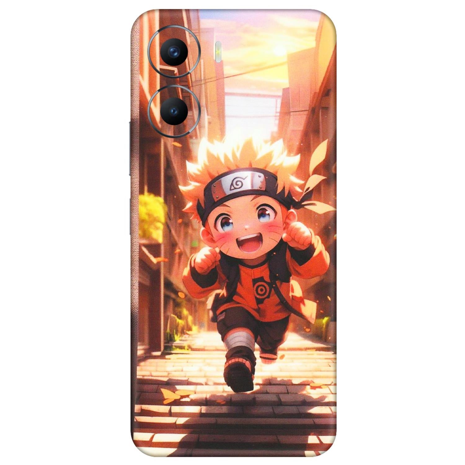 VIVO Y Series Phone Skins (All Models) - Naruto Cute Toon Running - Matte Finish (M-04) Vivo Y56 (5G)