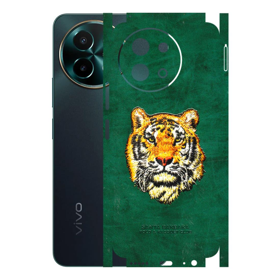 VIVO Y Series Phone Skins (All Models) - Leather Feel Tiger - 3D Embossed Finish (L-111) Vivo Y58 5G