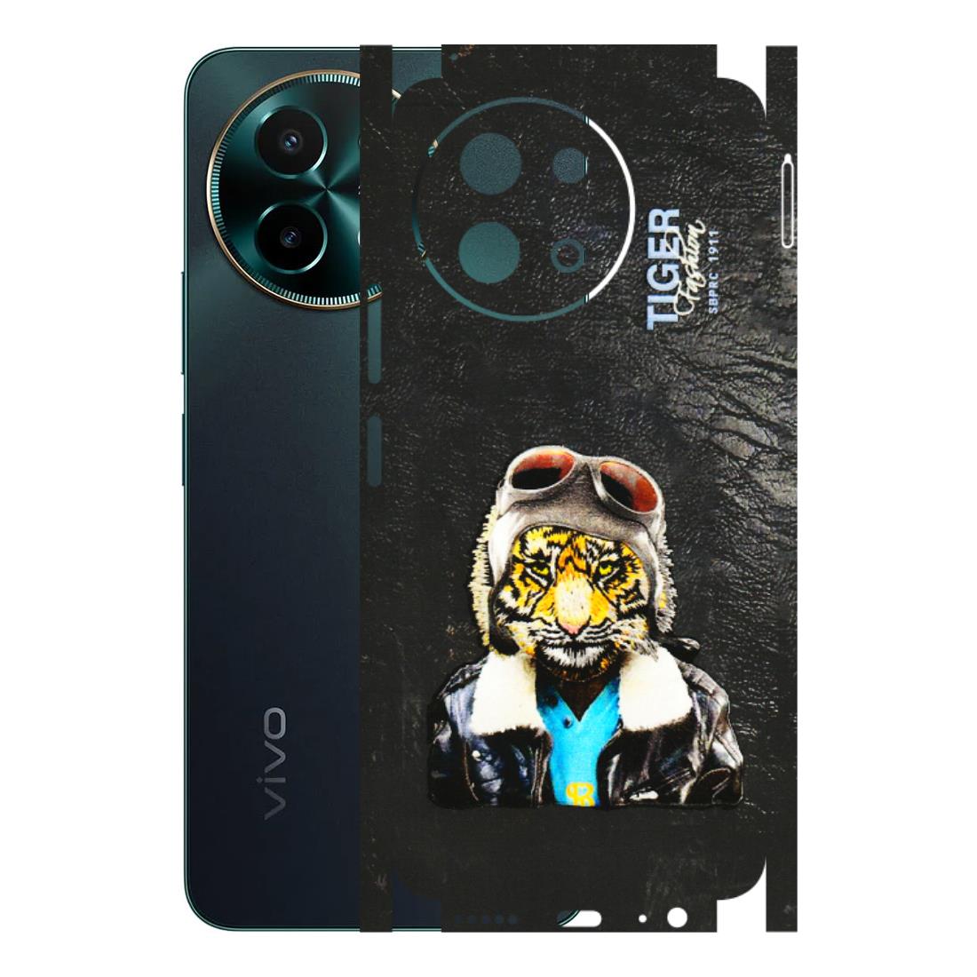 VIVO Y Series Phone Skins (All Models) - Rider Tiger - 3D Embossed Finish (L-113) Vivo Y58 5G