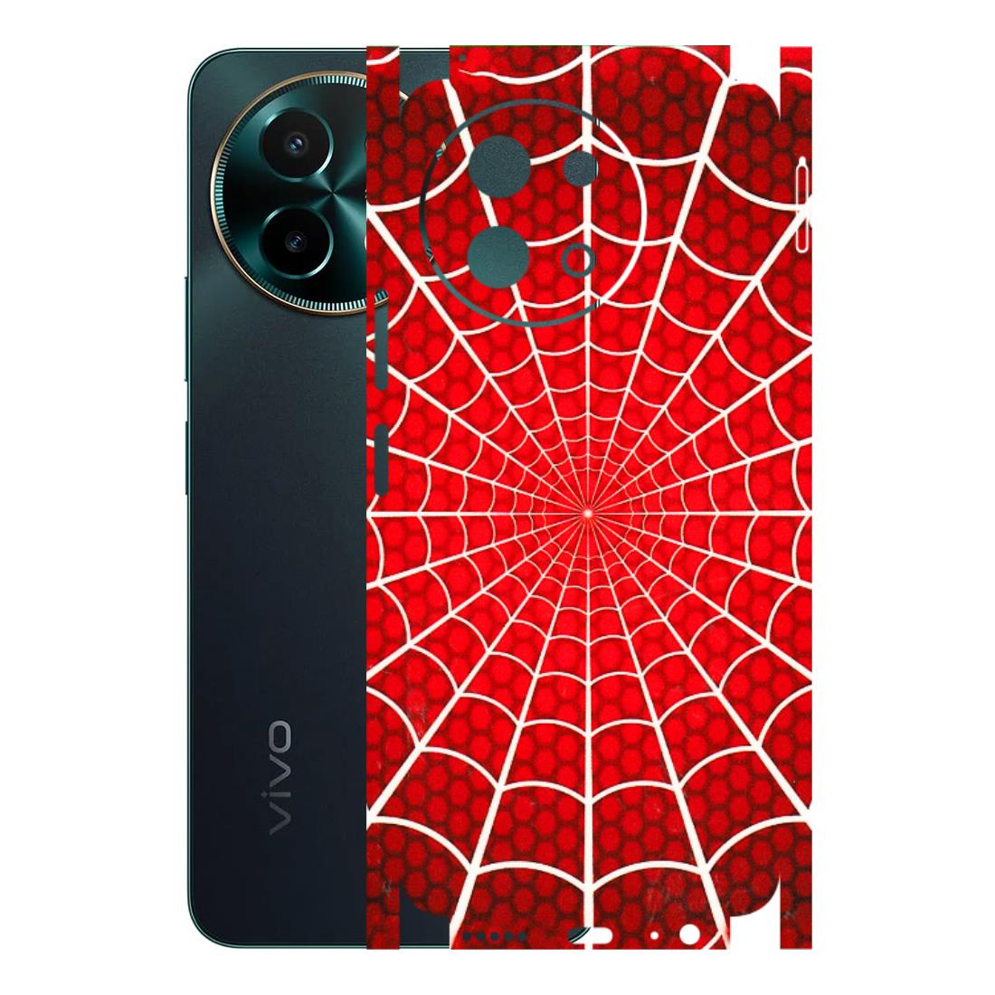 VIVO Y Series Phone Skins (All Models) - Classic Spidey Web - 3D Embossed Finish (L-115) Vivo Y58 5G