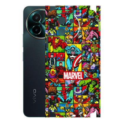 VIVO Y Series Phone Skins (All Models) - MARVELOUS Comic Characters - 3D Embossed Finish (L-129) Vivo Y58 5G
