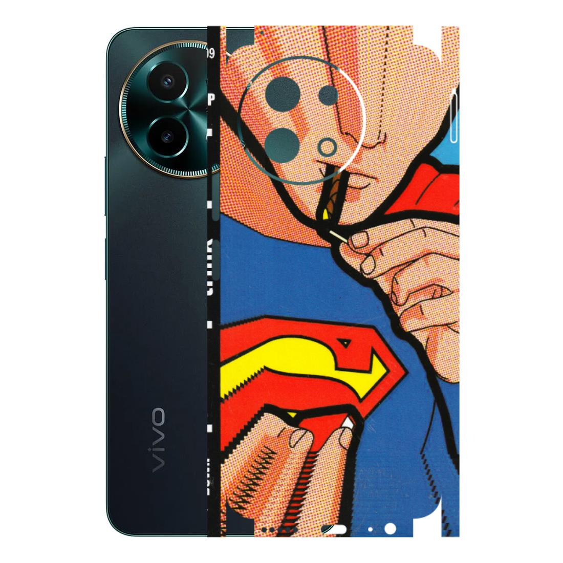 VIVO Y Series Phone Skins (All Models) - Superman Sutta - 3D Embossed Finish (L-130) Vivo Y58 5G