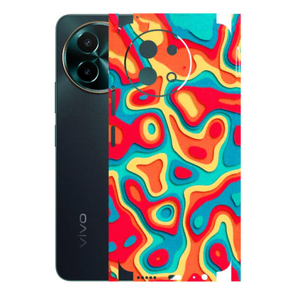 VIVO Y Series Phone Skins (All Models) - Abstract Swirl - 3D Embossed Finish (L-150) Vivo Y58 5G