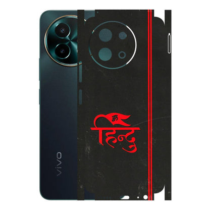 VIVO Y Series Phone Skins (All Models) - Hindu Black - 3D Embossed Finish (L-153) Vivo Y58 5G
