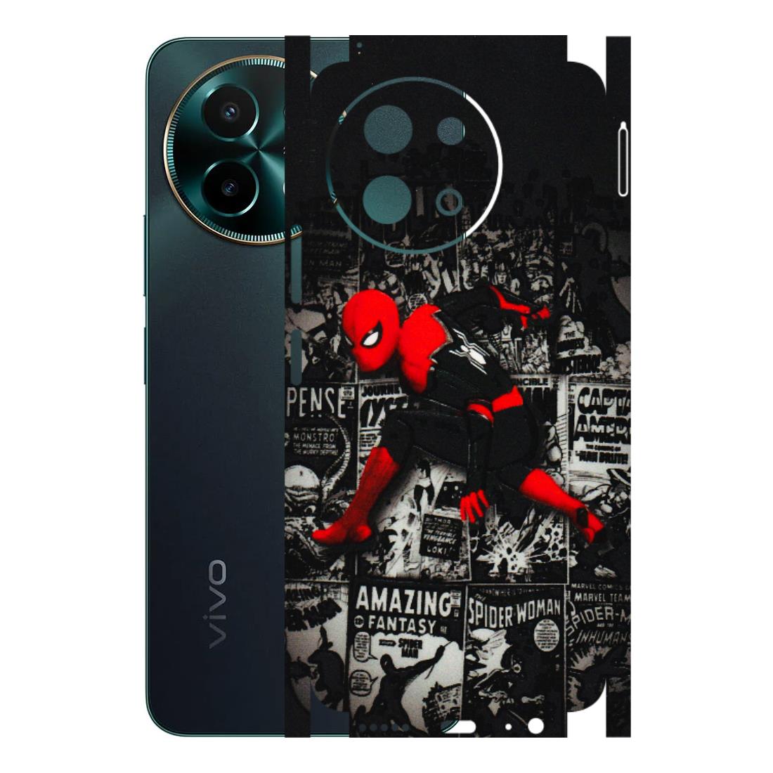 VIVO Y Series Phone Skins (All Models) - SpiderMan New - 3D Embossed Finish (L-162) Vivo Y58 5G