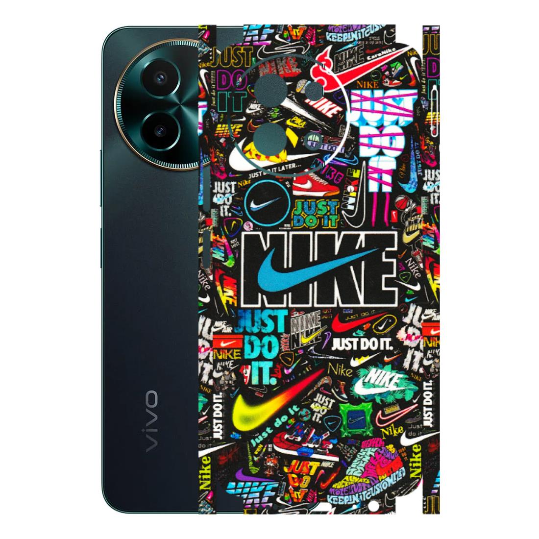 VIVO Y Series Phone Skins (All Models) - Just Do It Doodles - 3D Embossed Finish (L-166) Vivo Y58 5G