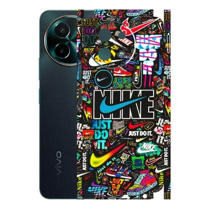 VIVO Y Series Phone Skins (All Models) - Just Do It Doodles - 3D Embossed Finish (L-166) Vivo Y58 5G
