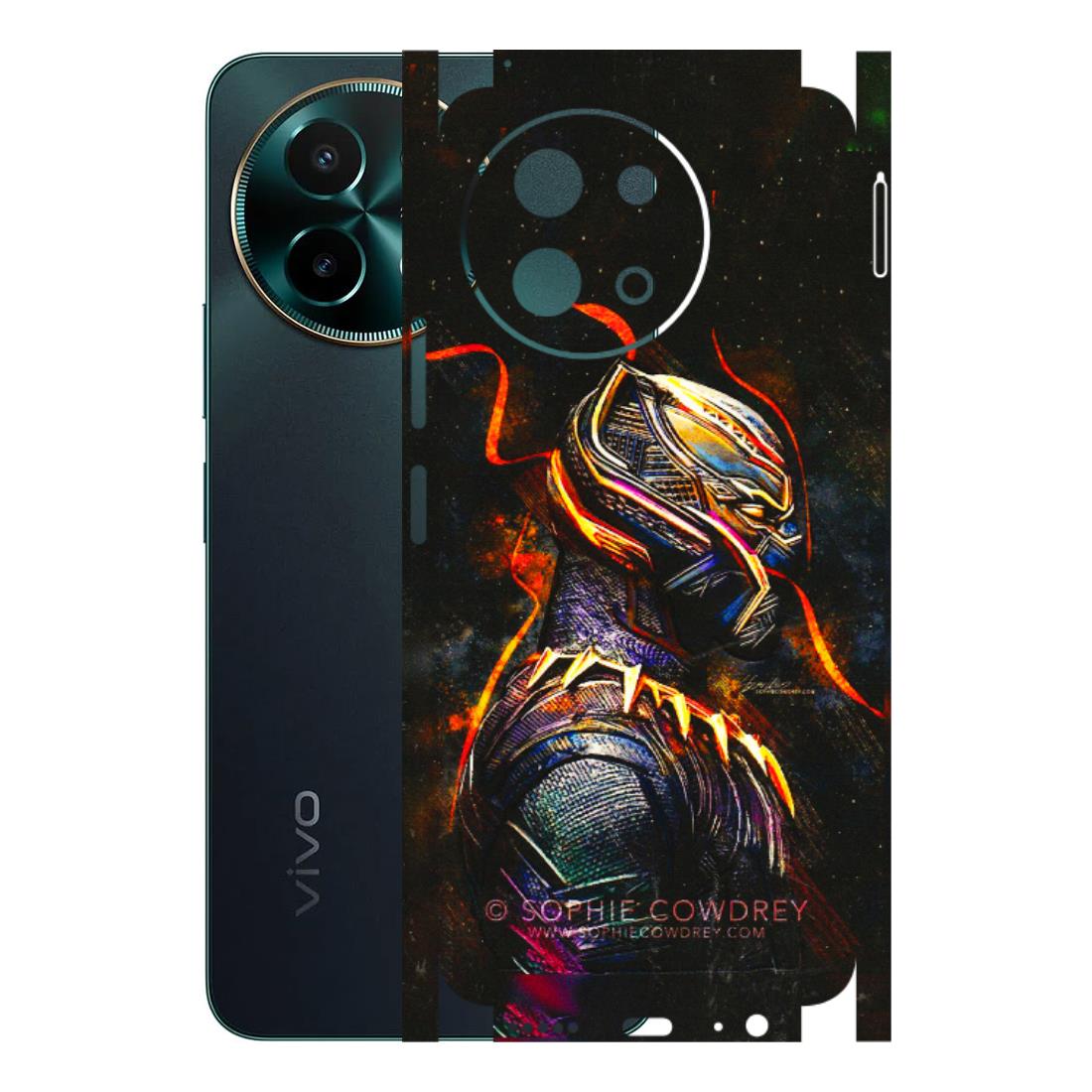 VIVO Y Series Phone Skins (All Models) - Black Panther - 3D Embossed Finish (L-190) Vivo Y58 5G