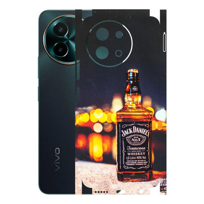 VIVO Y Series Phone Skins (All Models) - JD Whiskey Bottle - 3D Embossed Finish (L-20) Vivo Y58 5G