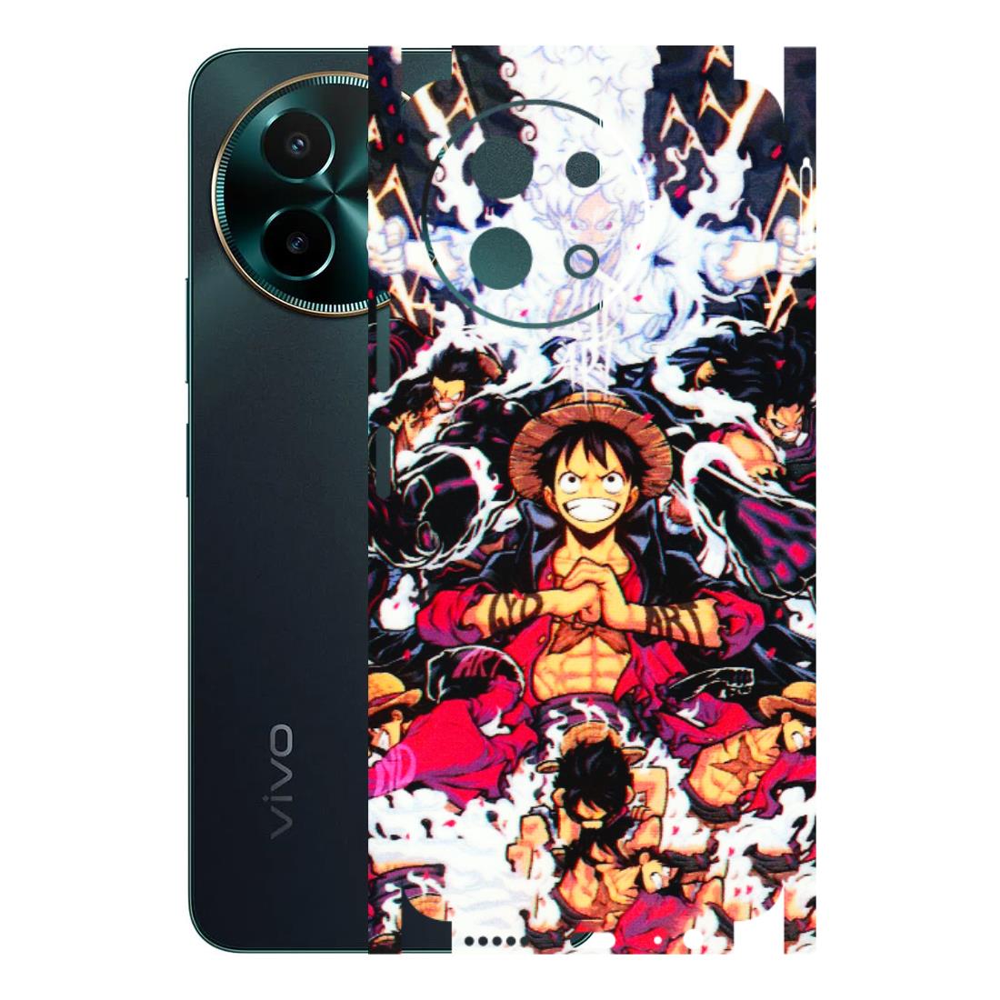 VIVO Y Series Phone Skins (All Models) - Luffy Anime Character - 3D Embossed Finish (L-203) Vivo Y58 5G