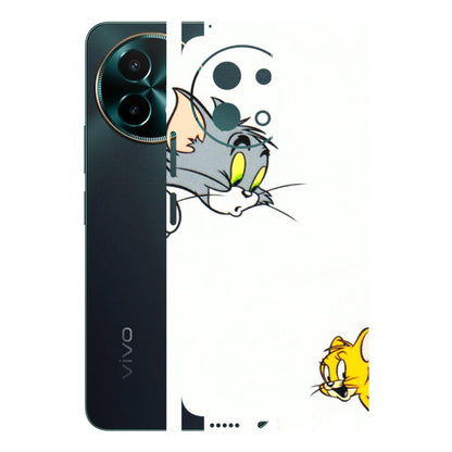 VIVO Y Series Phone Skins (All Models) - Cute Tom And Jerry - 3D Embossed Finish (L-220) Vivo Y58 5G