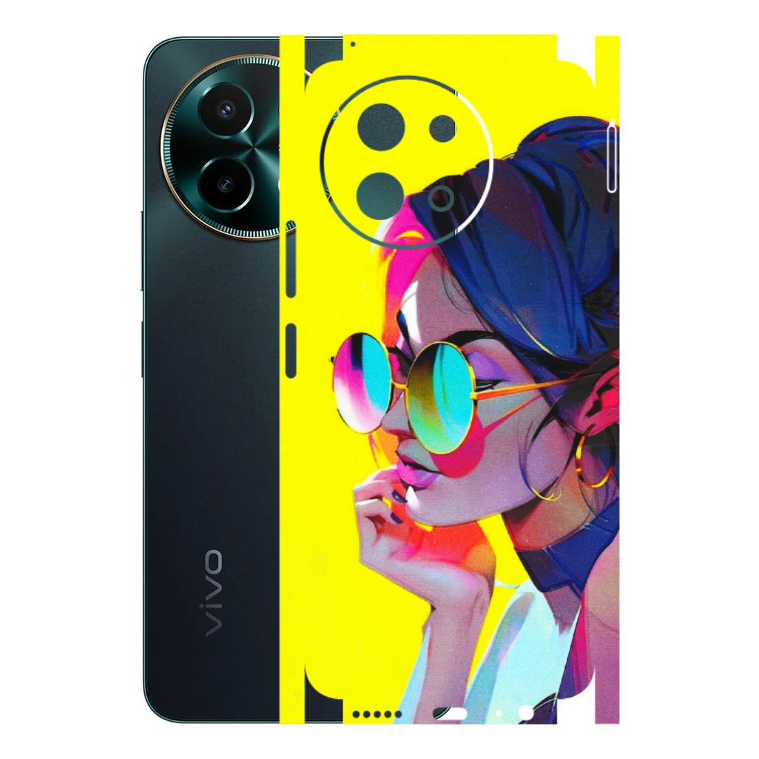 VIVO Y Series Phone Skins (All Models) - Bold Stylish Girl - 3D Embossed Finish (L-222) Vivo Y58 5G