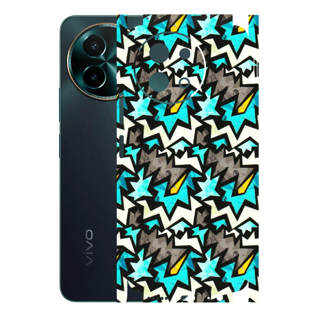 VIVO Y Series Phone Skins (All Models) - Funky Zig Zag - 3D Embossed Finish (L-223) Vivo Y58 5G