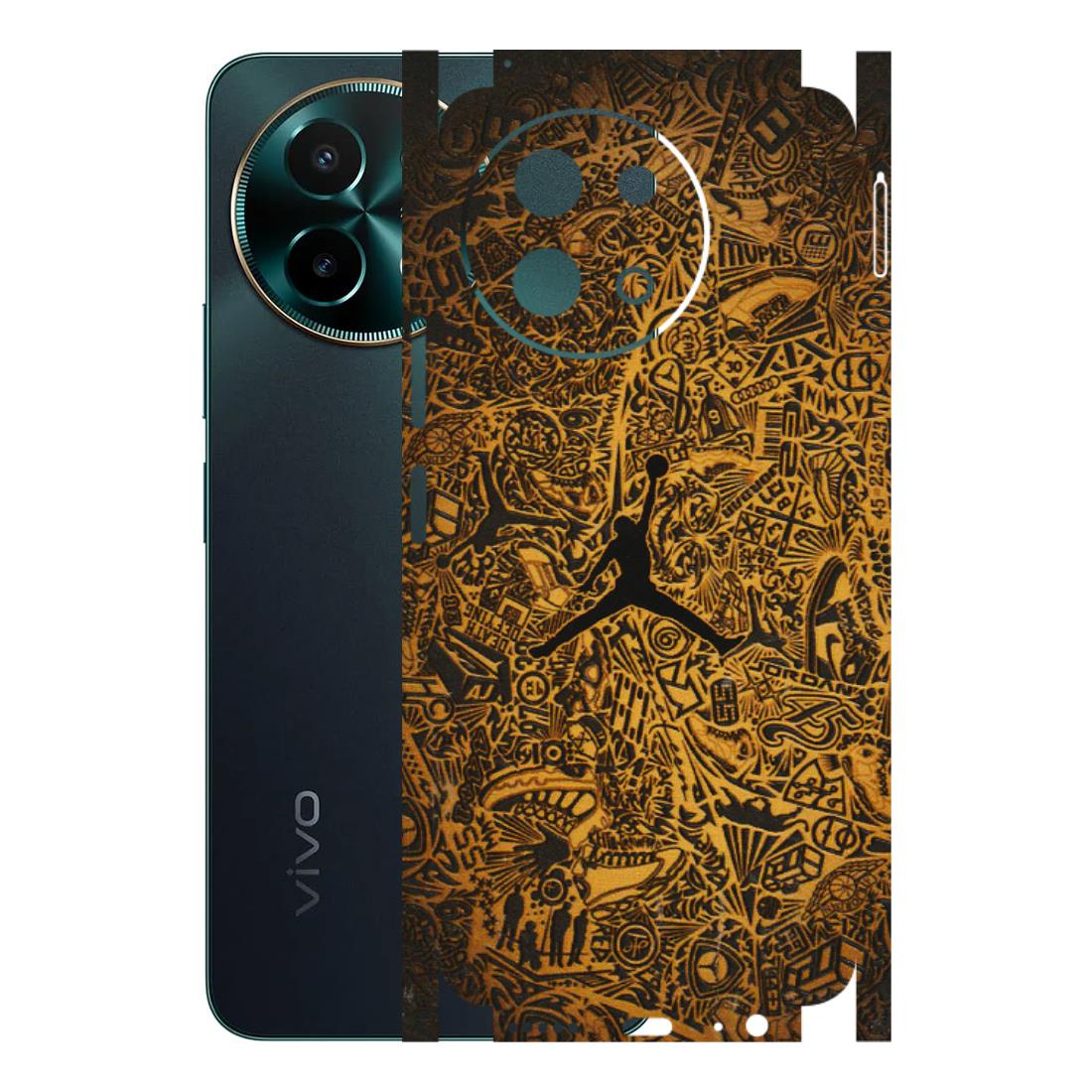 VIVO Y Series Phone Skins (All Models) - Premium Gold Basketball Player - 3D Embossed Finish (L-236) Vivo Y58 5G