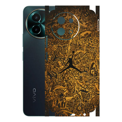 VIVO Y Series Phone Skins (All Models) - Premium Gold Basketball Player - 3D Embossed Finish (L-236) Vivo Y58 5G