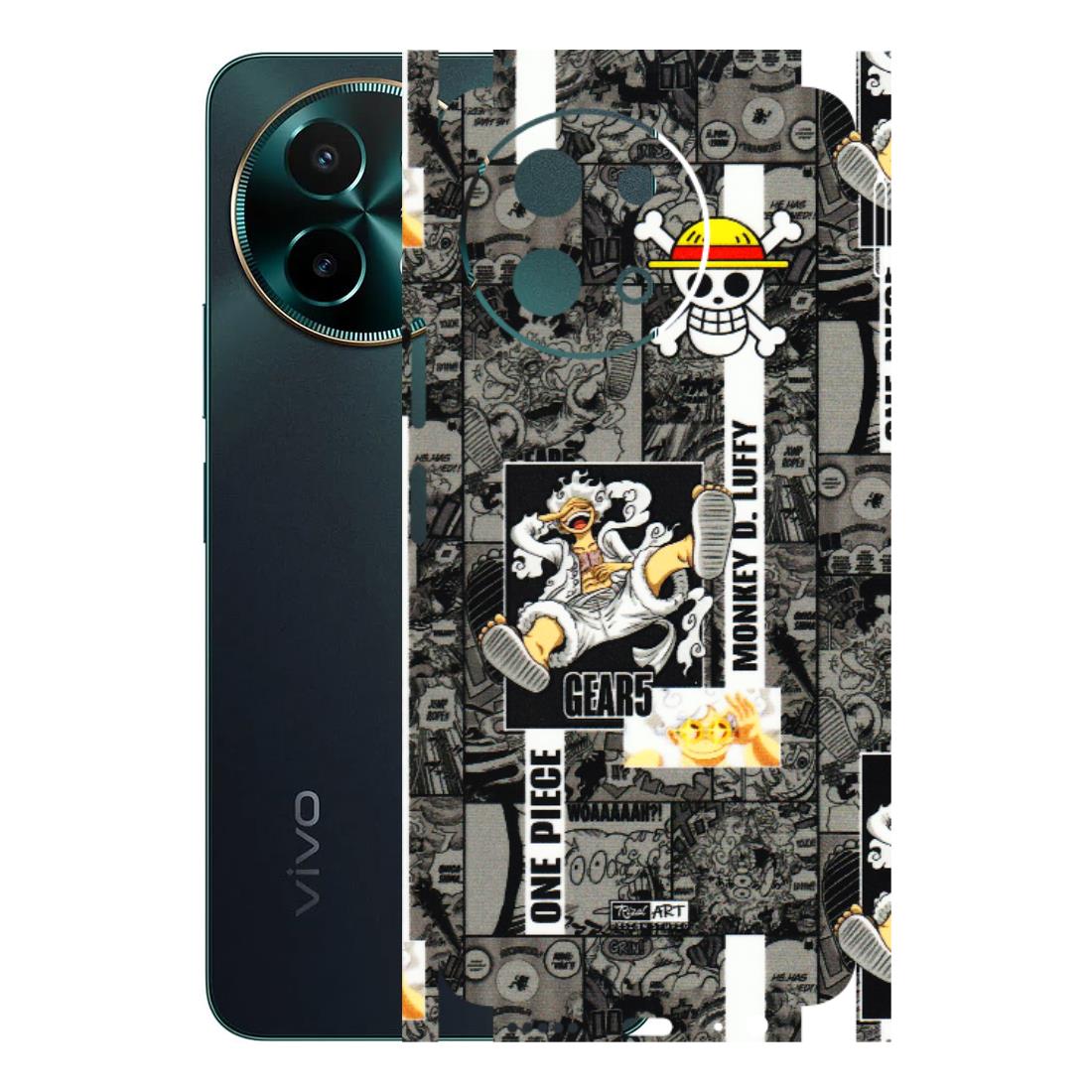 VIVO Y Series Phone Skins (All Models) - Cuffy Anime MonkeyCamic - 3D Embossed Finish (L-242) Vivo Y58 5G