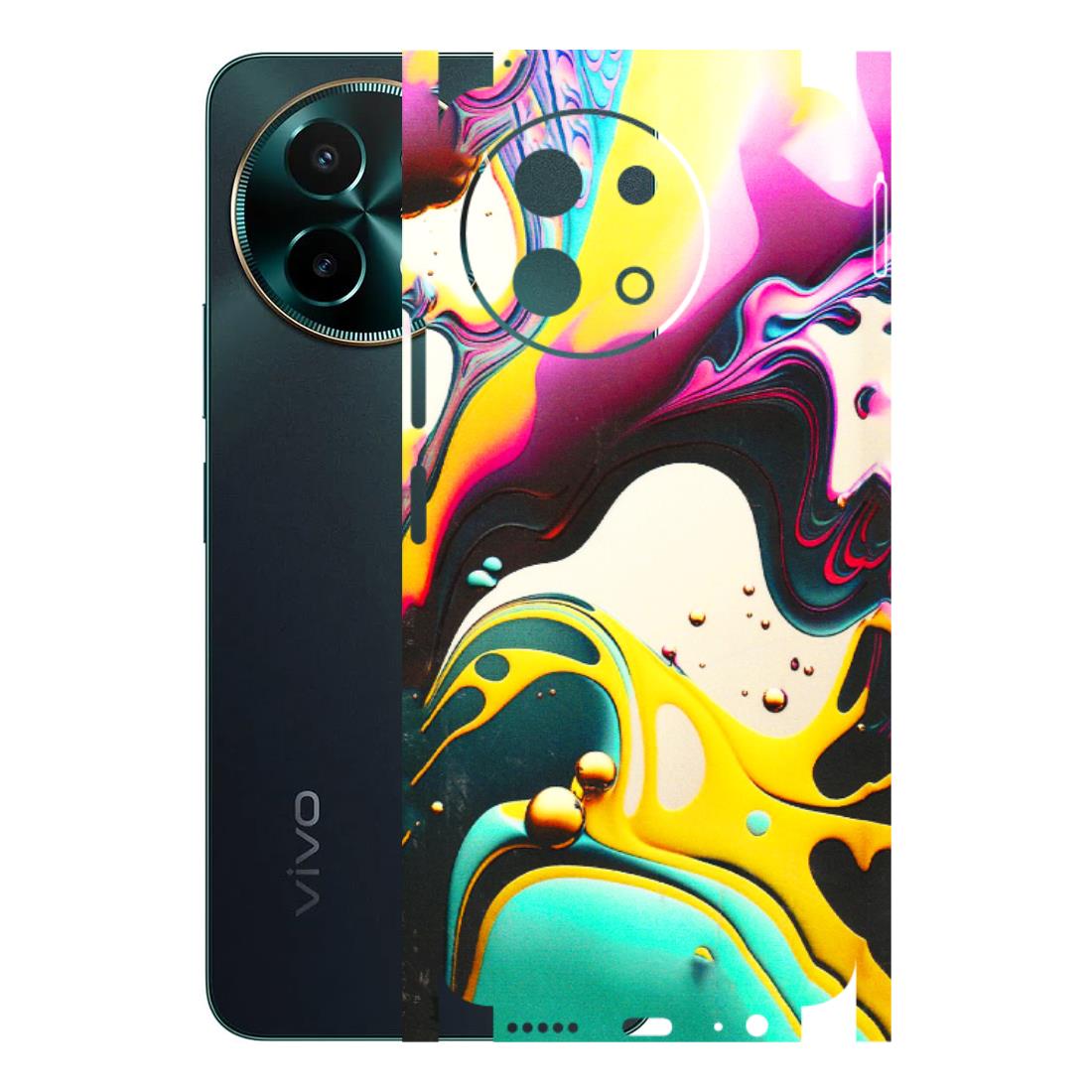 VIVO Y Series Phone Skins (All Models) - Multicolor Abstract pattern - 3D Embossed Finish (L-254) Vivo Y58 5G