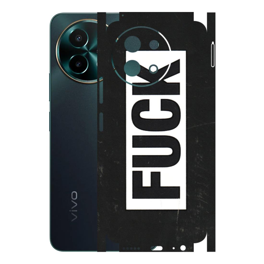 VIVO Y Series Phone Skins (All Models) - The F Word - 3D Embossed Finish (L-255) Vivo Y58 5G