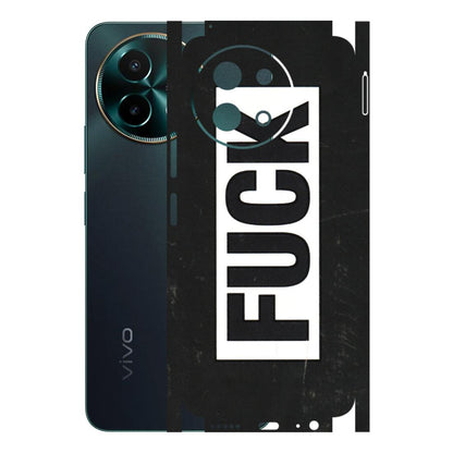 VIVO Y Series Phone Skins (All Models) - The F Word - 3D Embossed Finish (L-255) Vivo Y58 5G