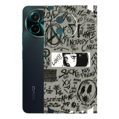 VIVO Y Series Phone Skins (All Models) - Never Have Love Anime - 3D Embossed Finish (L-260) Vivo Y58 5G