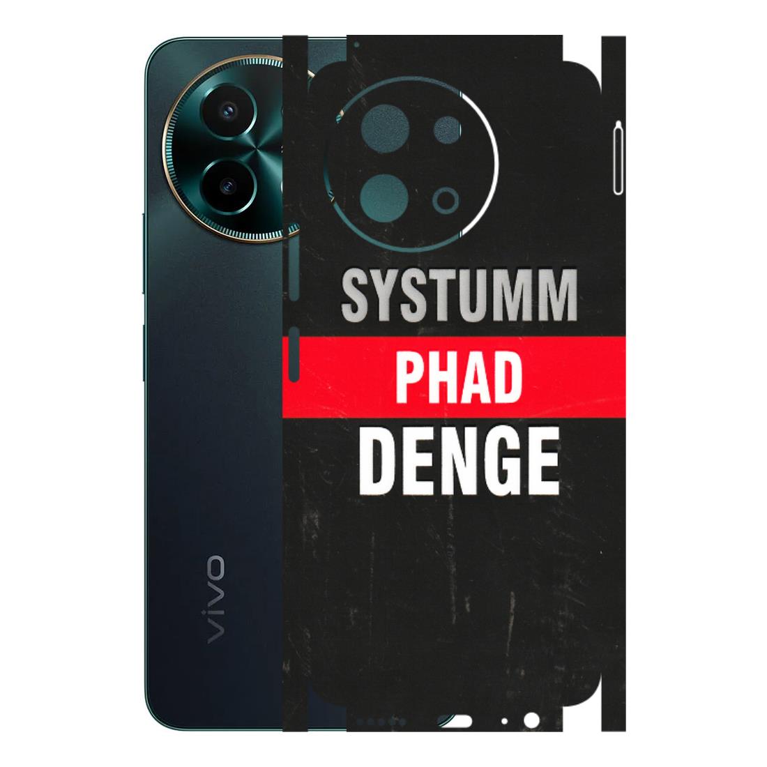 VIVO Y Series Phone Skins (All Models) - Systumm Phad Denge - 3D Embossed Finish (L-278) Vivo Y58 5G