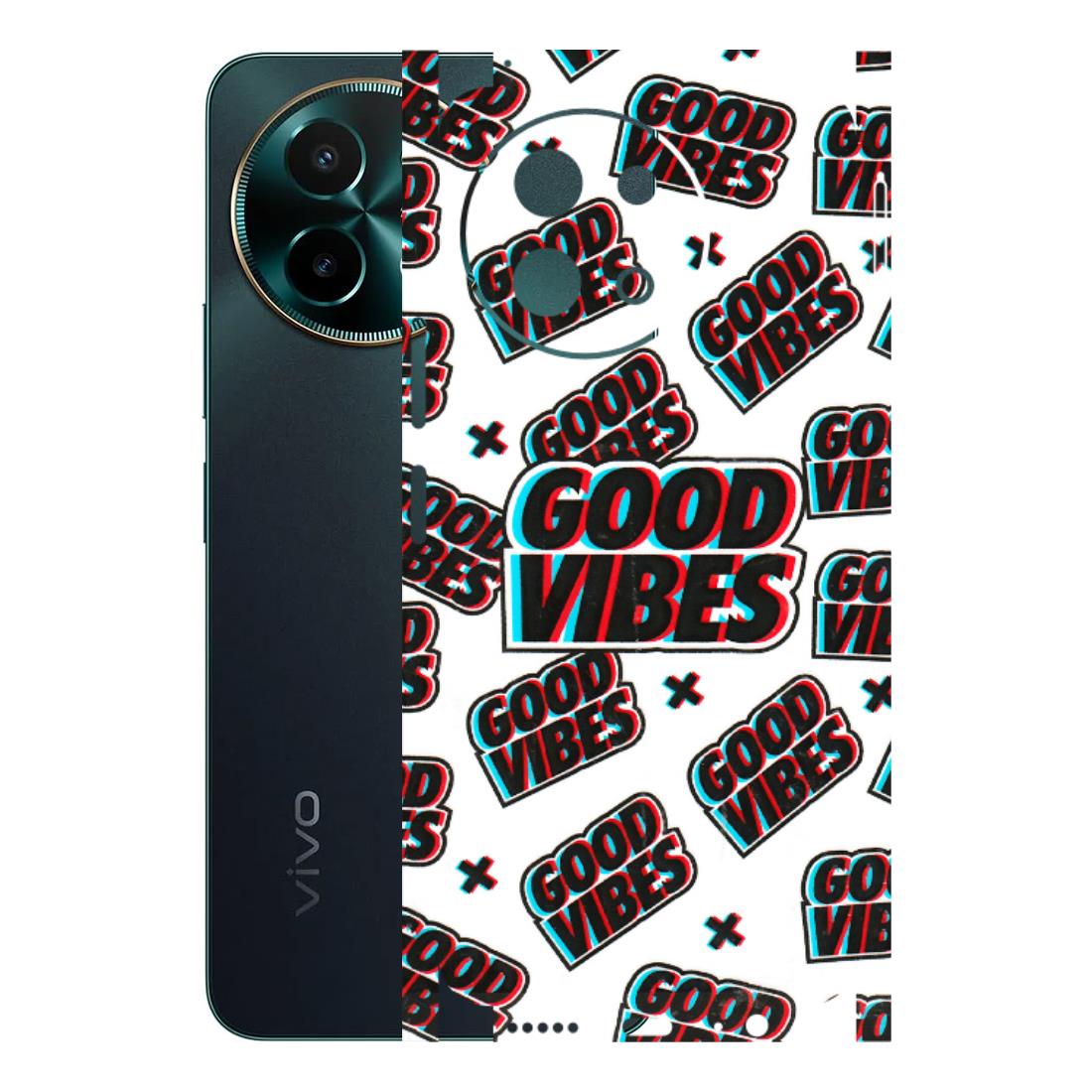 VIVO Y Series Phone Skins (All Models) - Good Vibes - 3D Embossed Finish (L-282) Vivo Y58 5G